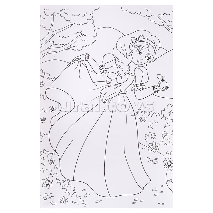 Макси-раскраска с наклейками. Волшебная страна