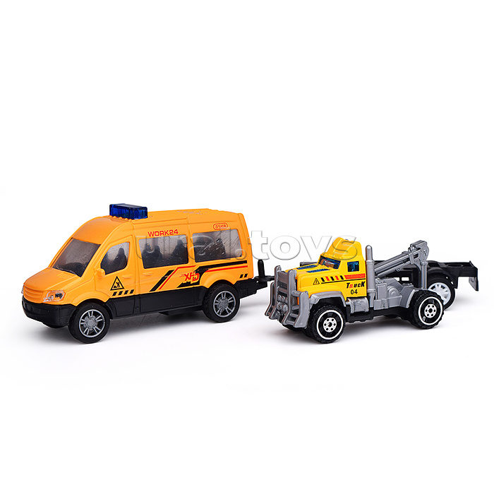 Машина "Стройка" металл, в коробке