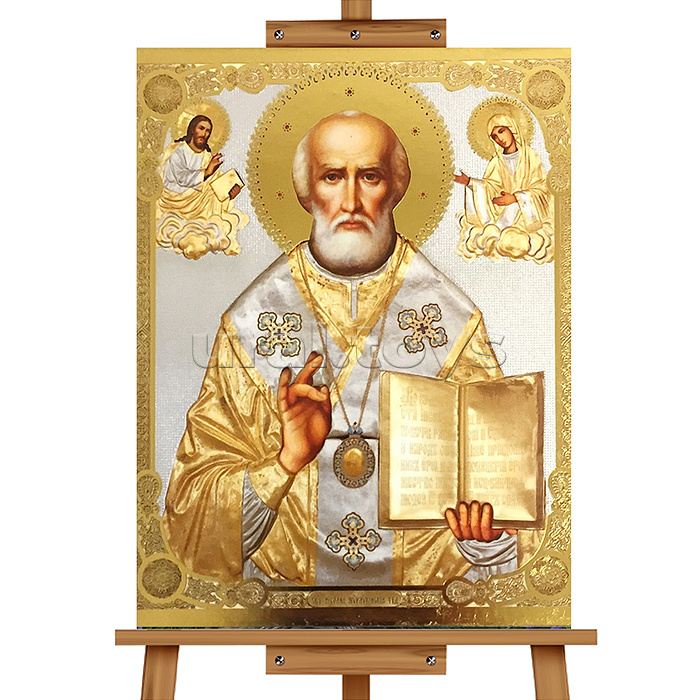 Мозаика алмазная "Николай Чудотворец" 30*40см.