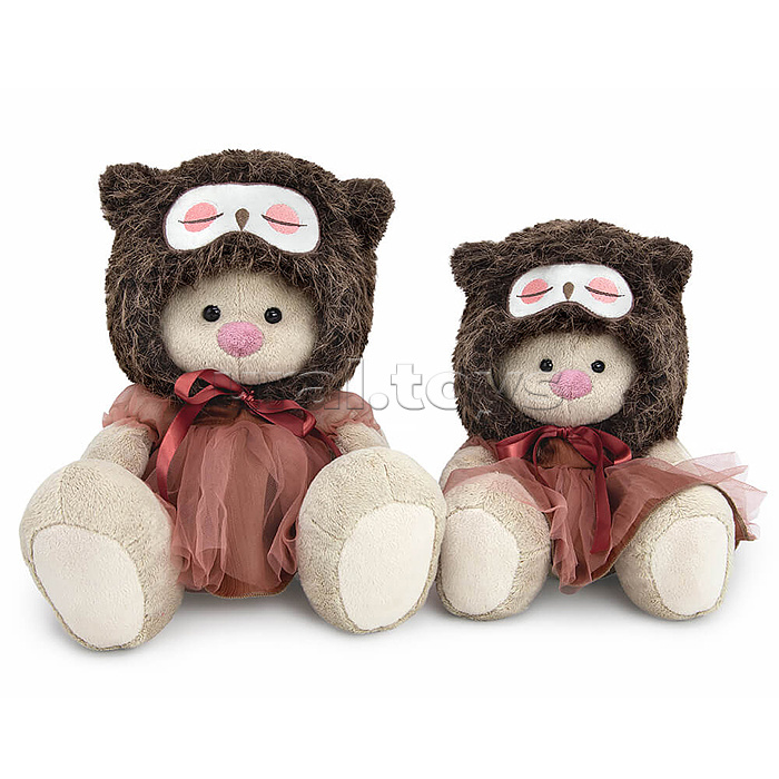 Зайка Ми в шапке "Сова" (большой)