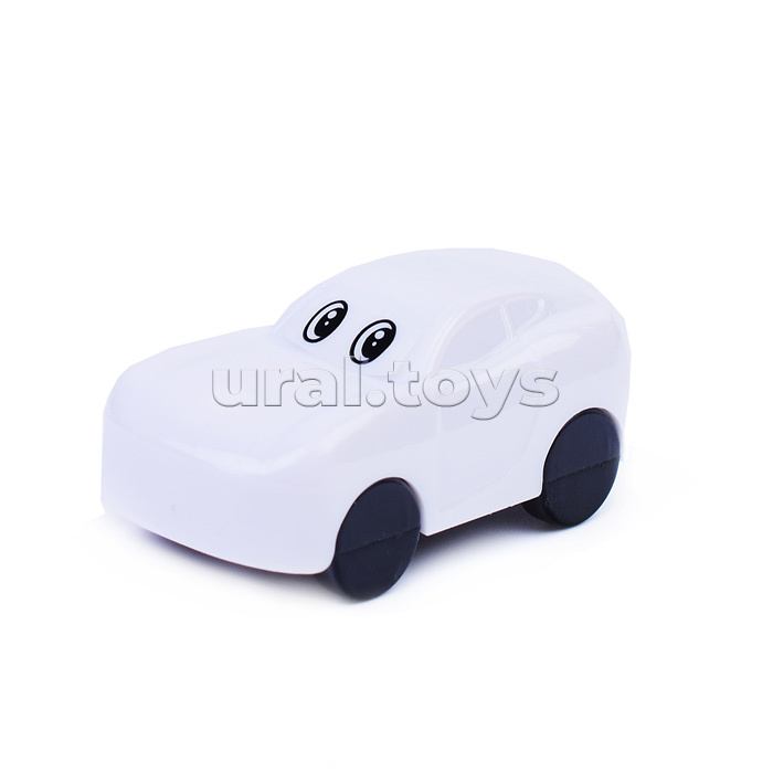 Точилка для карандашей "Машинка" 1 отверстие, с контейнером, пластмассовая в форме машинки, в пластиковой тубе, ассорти