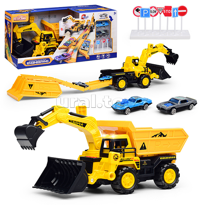 Машина-Катапульта "Экскаватор/Грейдер" в коробке Машина-Катапульта "Экскаватор/Грейдер" в коробке