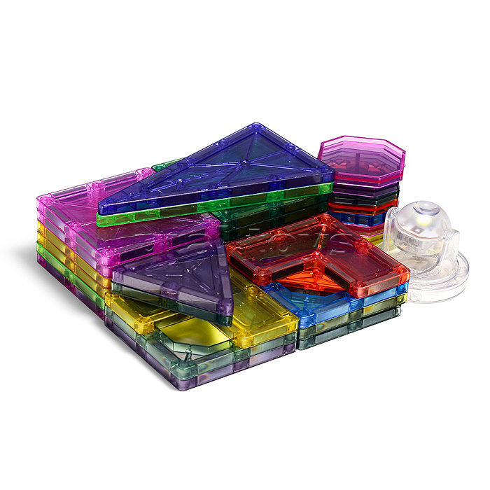 Конструктор магнитный "Замок" с прожектором (31 дет.) в коробке