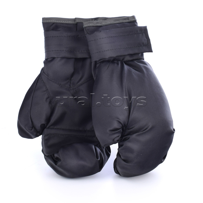 Набор для бокса: груша 55 см х Ø28 см. с перчатками. черная-синяя, ткань "Оксфорд"