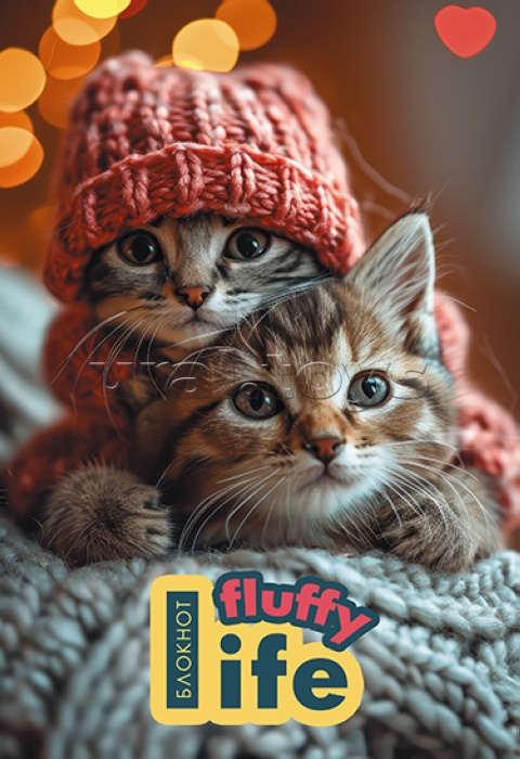 Блокнот А5 32л. "Котята" клетка на гребне