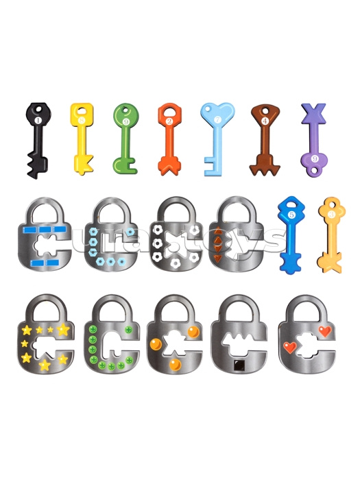 Игра развивающая деревянная "Ключи и замки" Far far land Wood