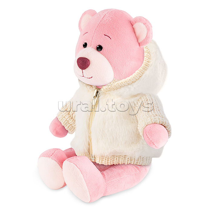 Мишка Молли в меховом худи, 21 см Мишка Молли в меховом худи, 21 см