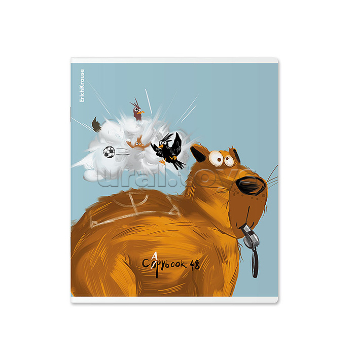 Тетрадь 48 л. клетка, "Happy Capy"