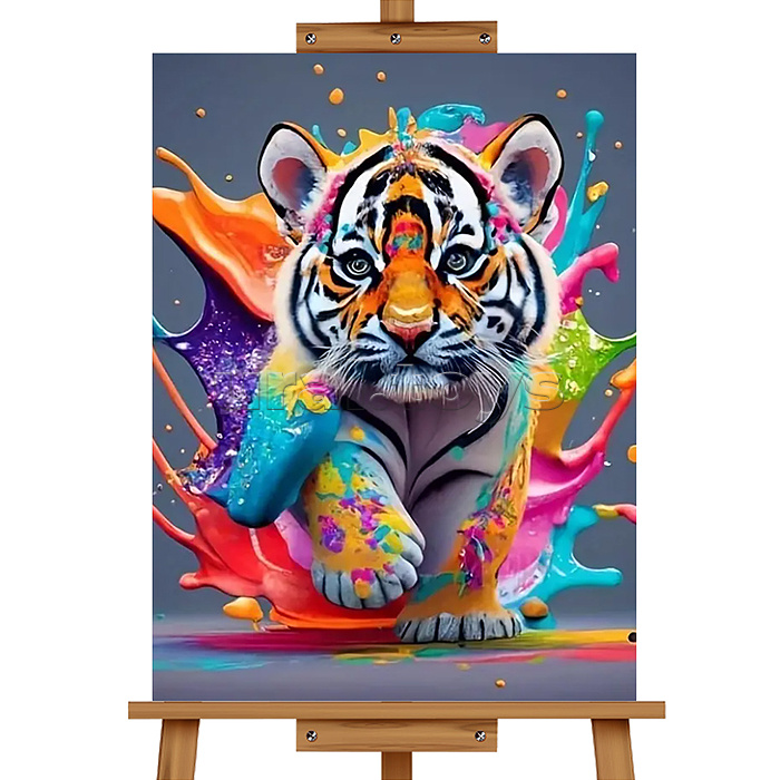 Мозаика алмазная "Тигрёнок" 20*30см.
