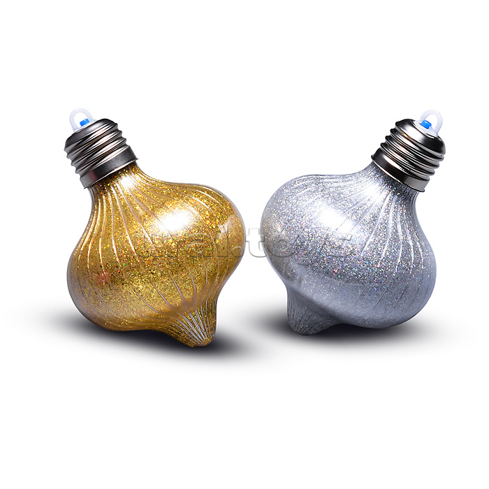 Набор новогодних украшений "Блестящий фонарик" (4шт х 10см)