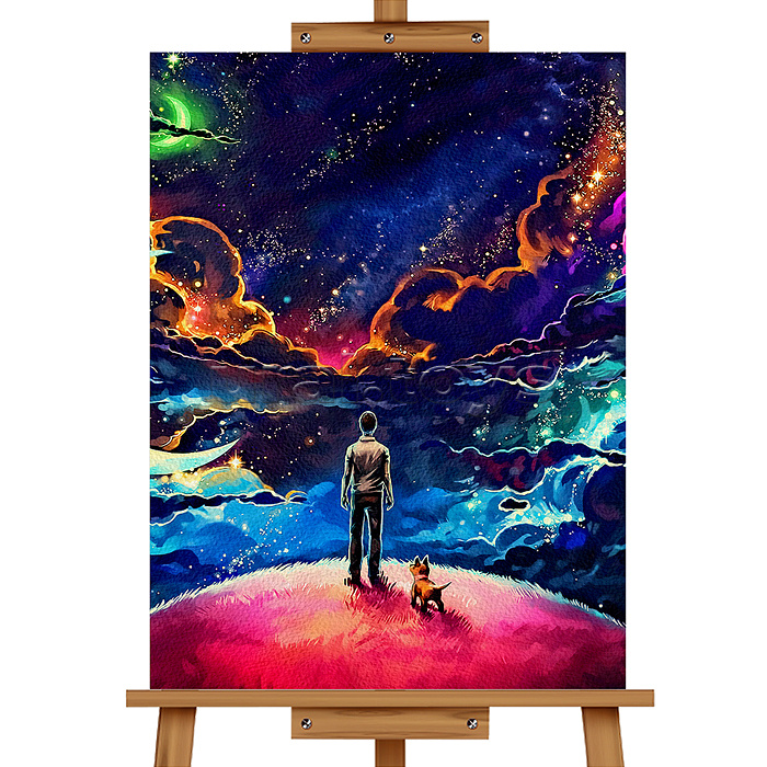 Набор для рисования "Картина по номерам 50х40 см. Странник"