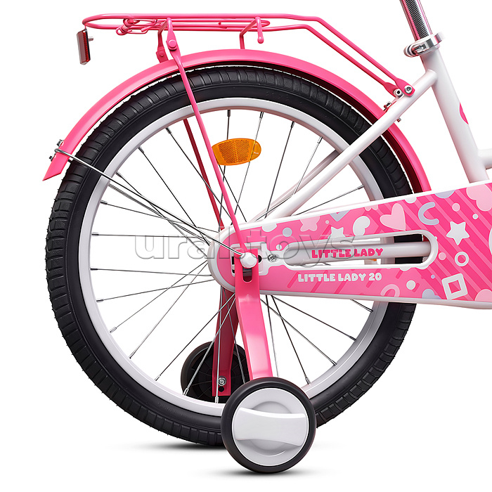 Велосипед 20" Rocket Little Lady, цвет белый/розовый