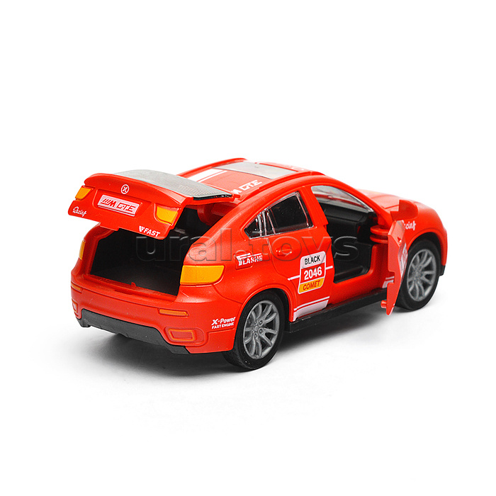 Машина пластиковая инерционная "Парк Техники" красный