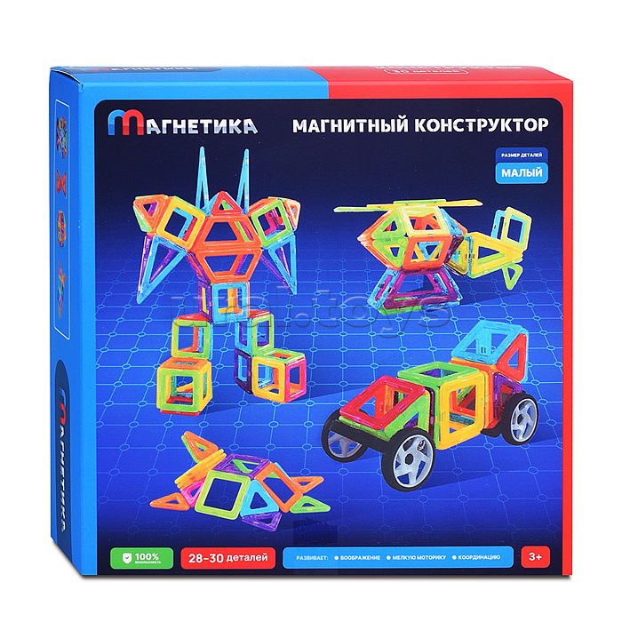 Конструктор магнитный (30 дет.)