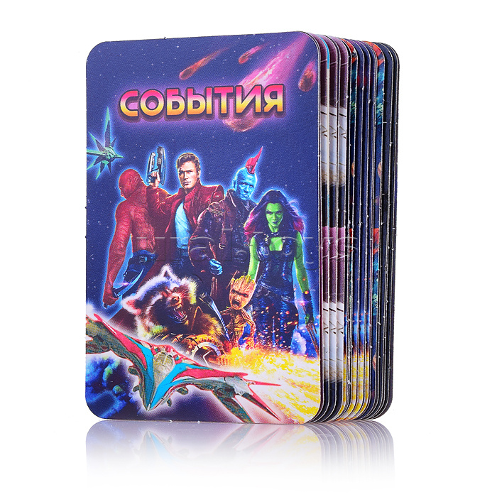Настольная игра-ходилка квадрат "Космические стражи" 40 карточек.