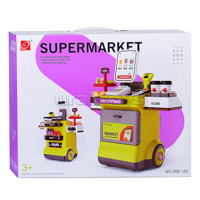 Игровой набор супермаркет "Добро пожаловать!" (48 предметов) в коробке