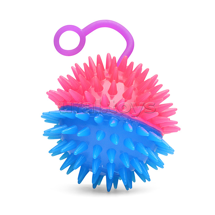 Мяч-еж "Цветные половинки" (6,5 см.) в коробке