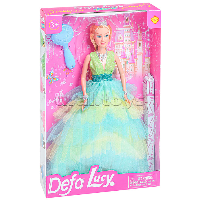 Кукла в бальном платье с аксессуарами,