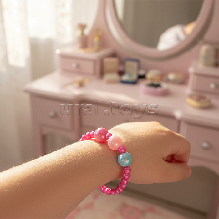 Набор украшений (бусы, кольцо, сережки) в пакете