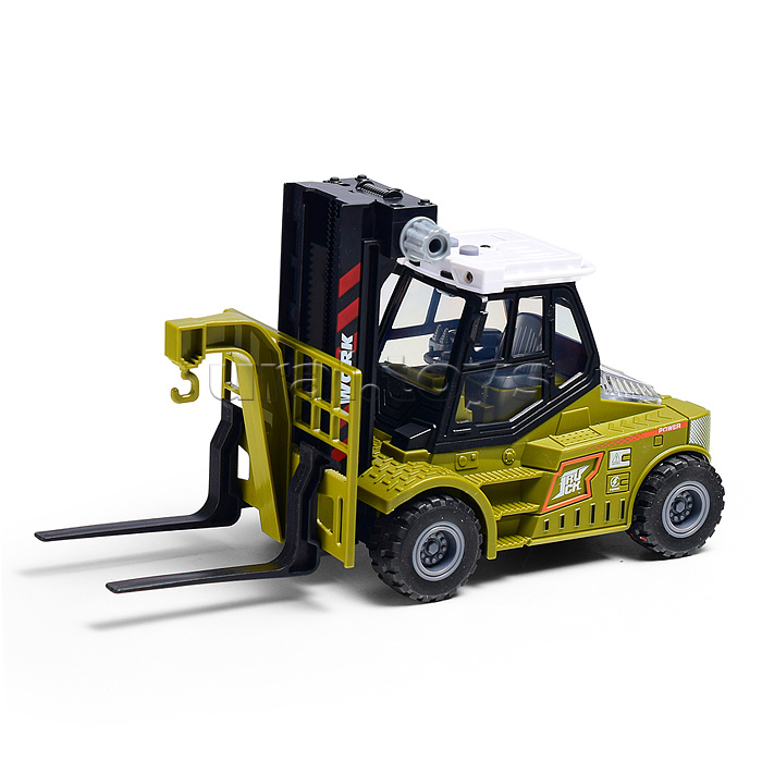 Машина "Вилочный погрузчик 2" 1:43 ( свет,звук) в коробке