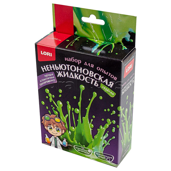 Химические опыты. Неньютоновская жидкость "Зелёная" Химические опыты. Неньютоновская жидкость "Зелёная"