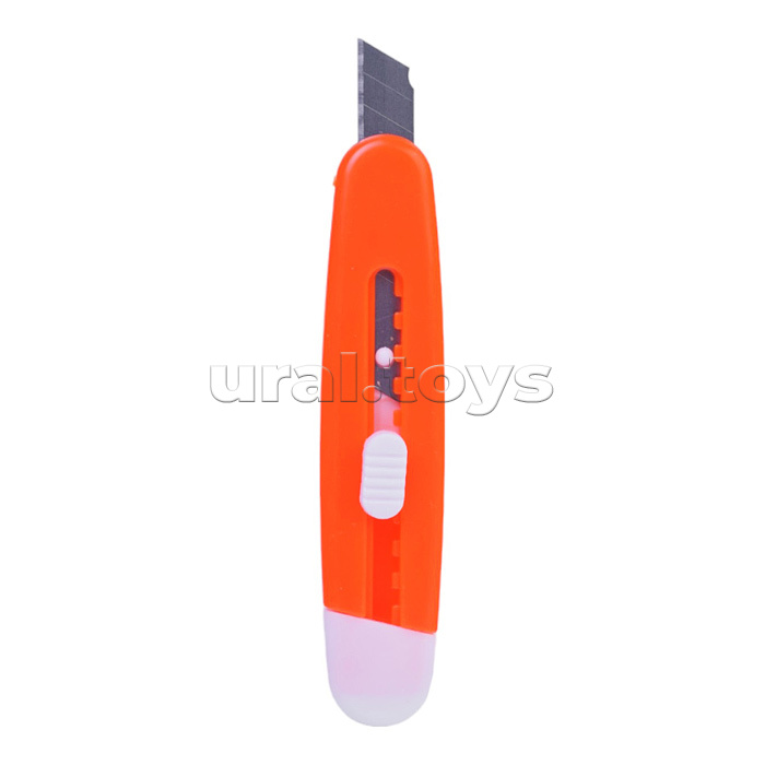 Нож канцелярский, мини, 93*21 мм, ширина лезвия 10 мм, ассорти 5 цветов, ОПП-упаковка