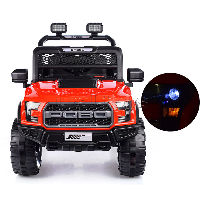 Электромобиль "Круиз" на аккумуляторе, с р/у управлением, в коробке (красный)