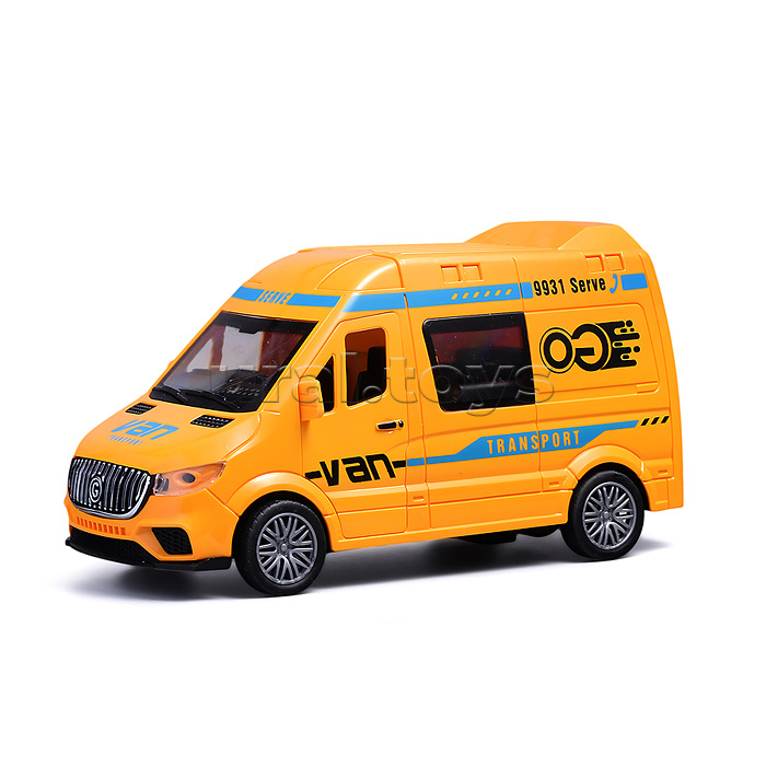 Машина со светом, музыкой и распылителем, в коробке