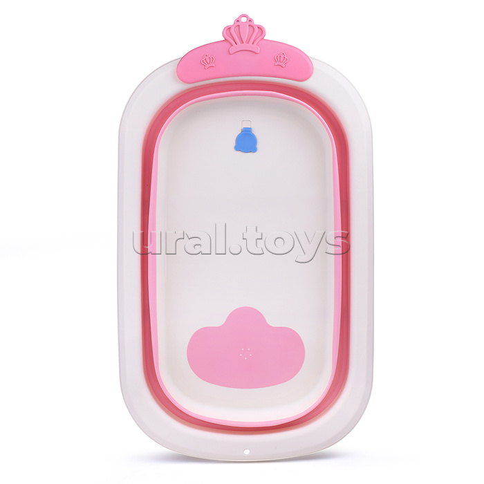 Ванночка для купания (цвет: белый/розовый), в пакете