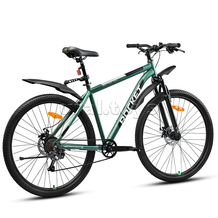Велосипед 29" Rocket Crater Pro 29, цвет зеленый, размер 19,5"