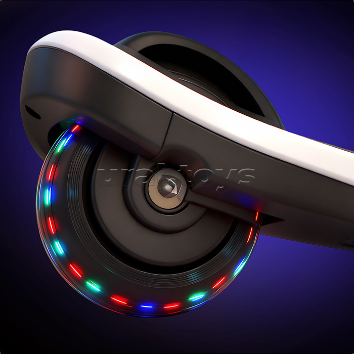 Самокат 3-х колесный ROCKET,колеса PU со светом, цвет чёрный