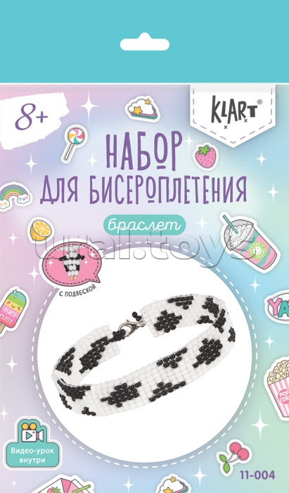 Набор для бисероплетения "Браслет. Коровка" 1.5 см