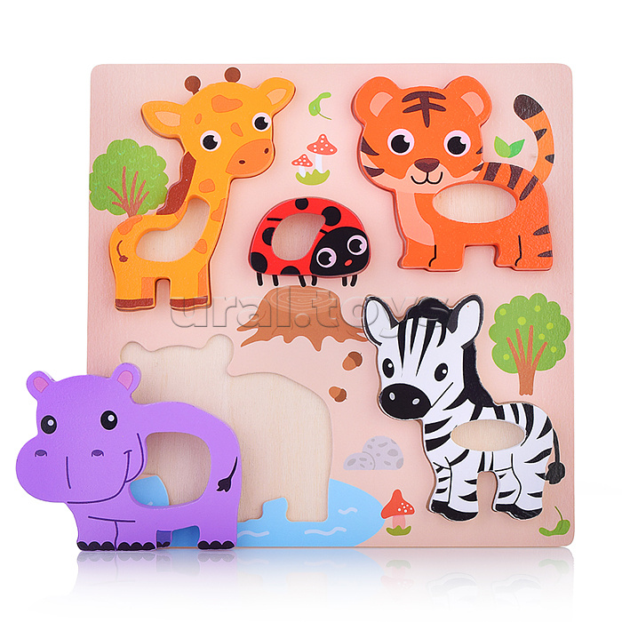 Пазл-вкладыш "Сафари"