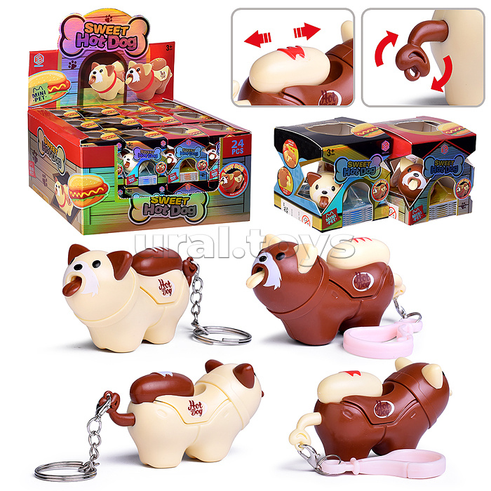 Собака "Хот дог" в коробке