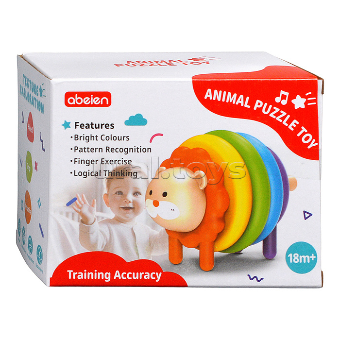 Пирамидка "Зверёк" в коробке Пирамидка "Зверёк" в коробке