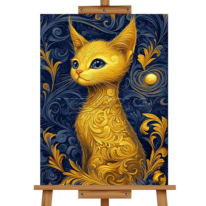 Набор для рисования "Картина по номерам 30х40см. Грациозная кошечка"