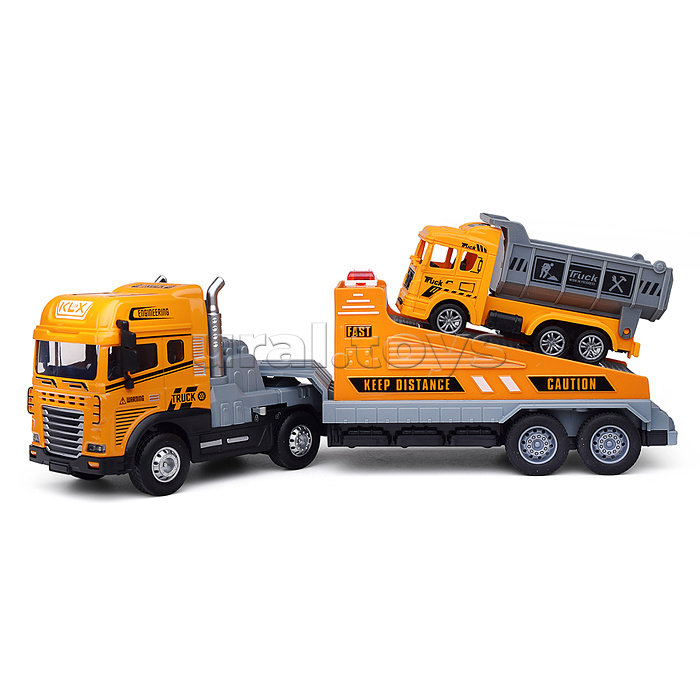 Машина "Перевозчик спецтехники" ( свет,звук) в коробке