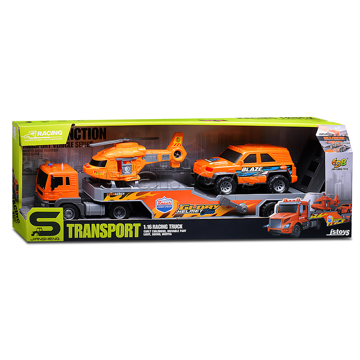 Машина "Автовоз" 1:16 (свет, звук) в коробк