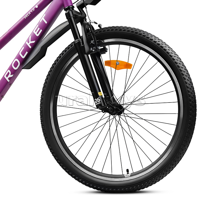 Велосипед 26" Rocket Vela 1.0, цвет вишневый, размер 17"