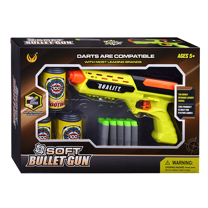 Набор Тир "Отряд альфа" (банки для мишени и мягкие пули) в коробке