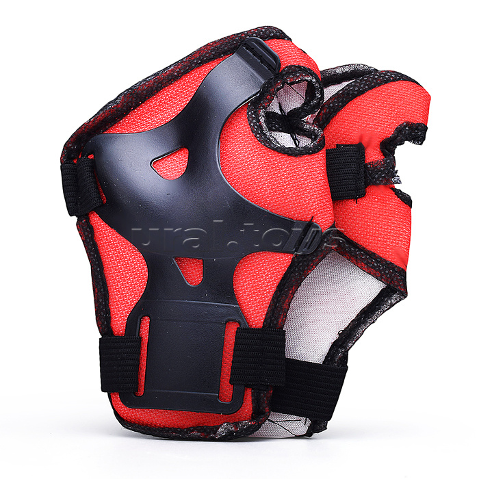 Ролики детские, размер M, красные (со шлемом и защитным снаряжением)