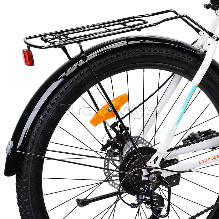 Велосипед 26" Rocket lady Steel 26, цвет белый/бирюзовый, размер 17"