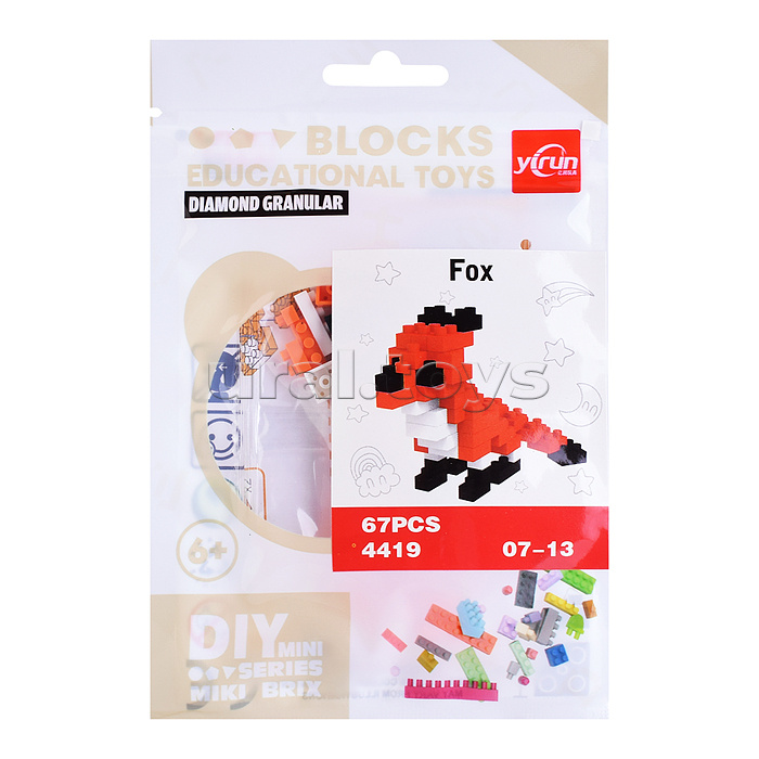 Конструктор "Животные" в ассортименте, в пакете