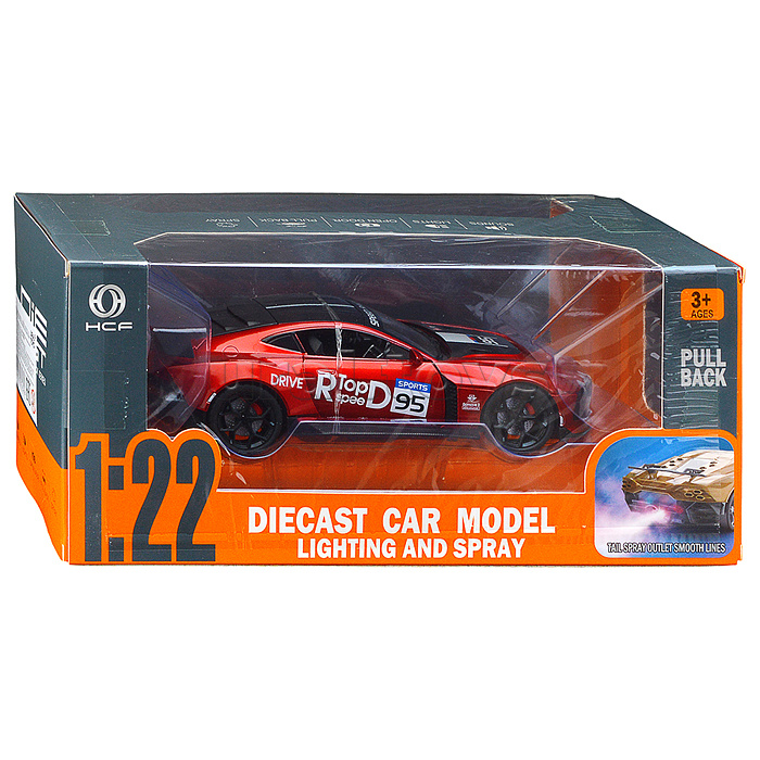 Машина "Жажда скорости" (свет, звук, дым) в коробке