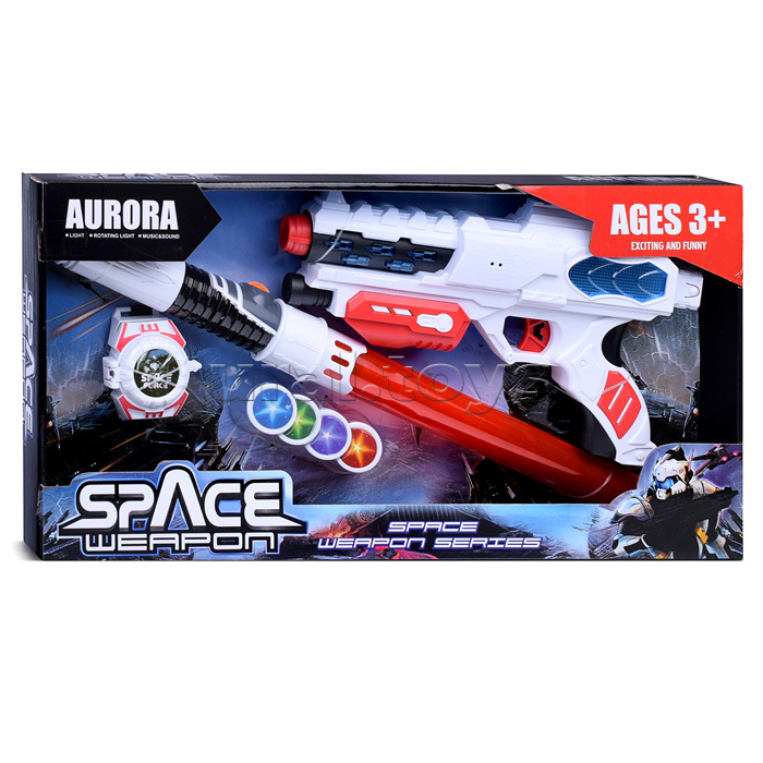 Набор оружия "Супер оружие" (свет, звук) на батарейках, в коробке