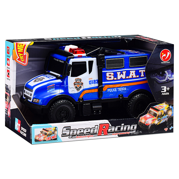 Машина "Перевозчик" 1:18, свет, звук, в коробке