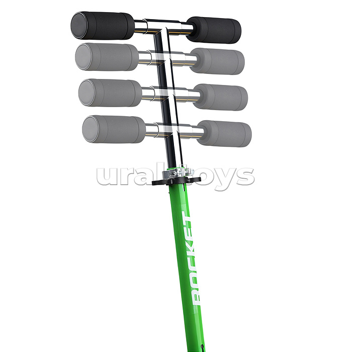 Самокат 2-х колесный ROCKET,колеса PU/ 125 мм, ABEC 7, зеленый (в пакете)