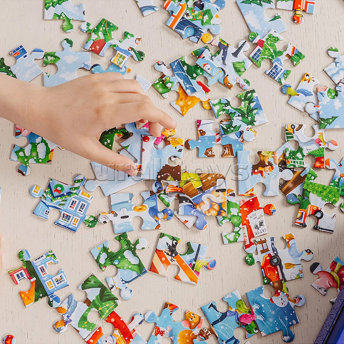 Пазл 80 "Каток" Виммельбух