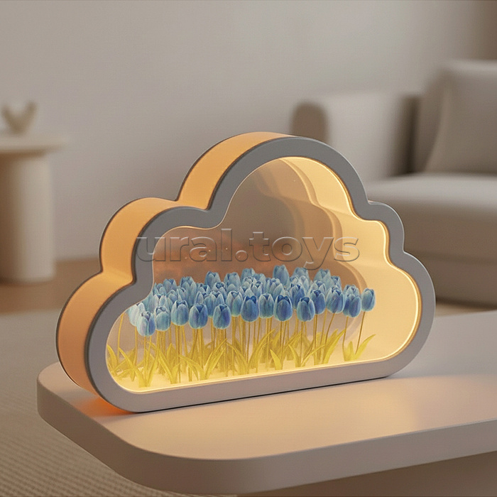 Набор для творчества-светильник "Облако" голубой, в пакете