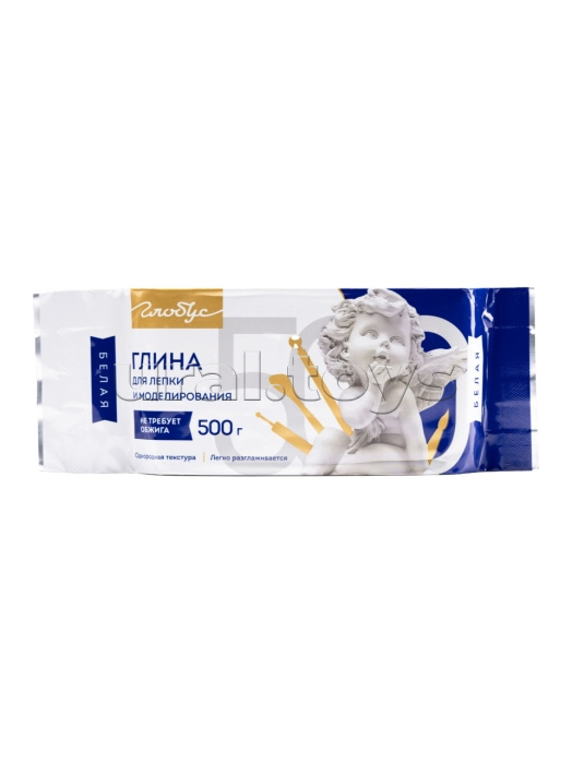 Глина для лепки и моделирования, белая (500 гр.)